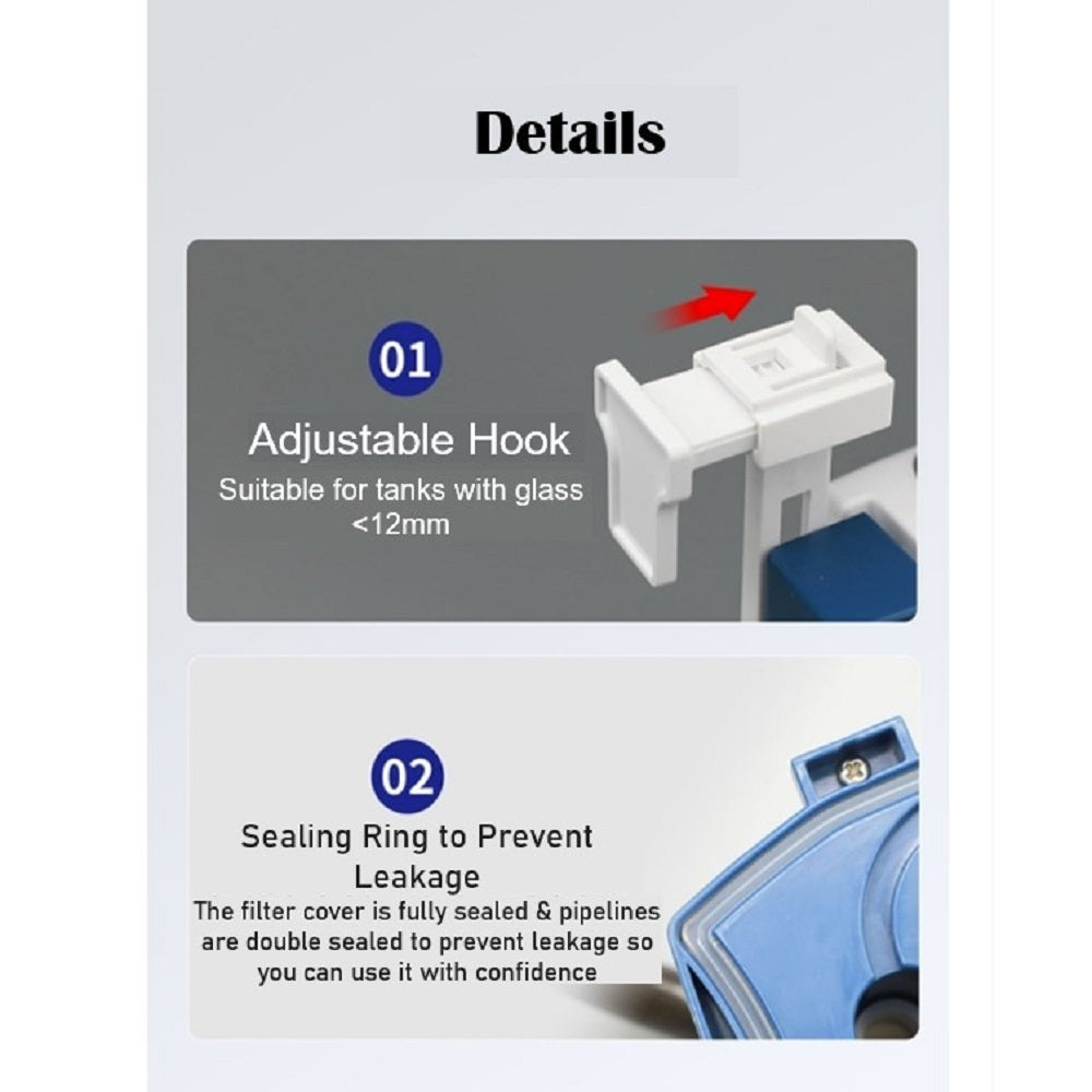SUNSUN New YBG Series 3-in-1 Multifunctional Hang on Filter Aquarium Fish Tank
