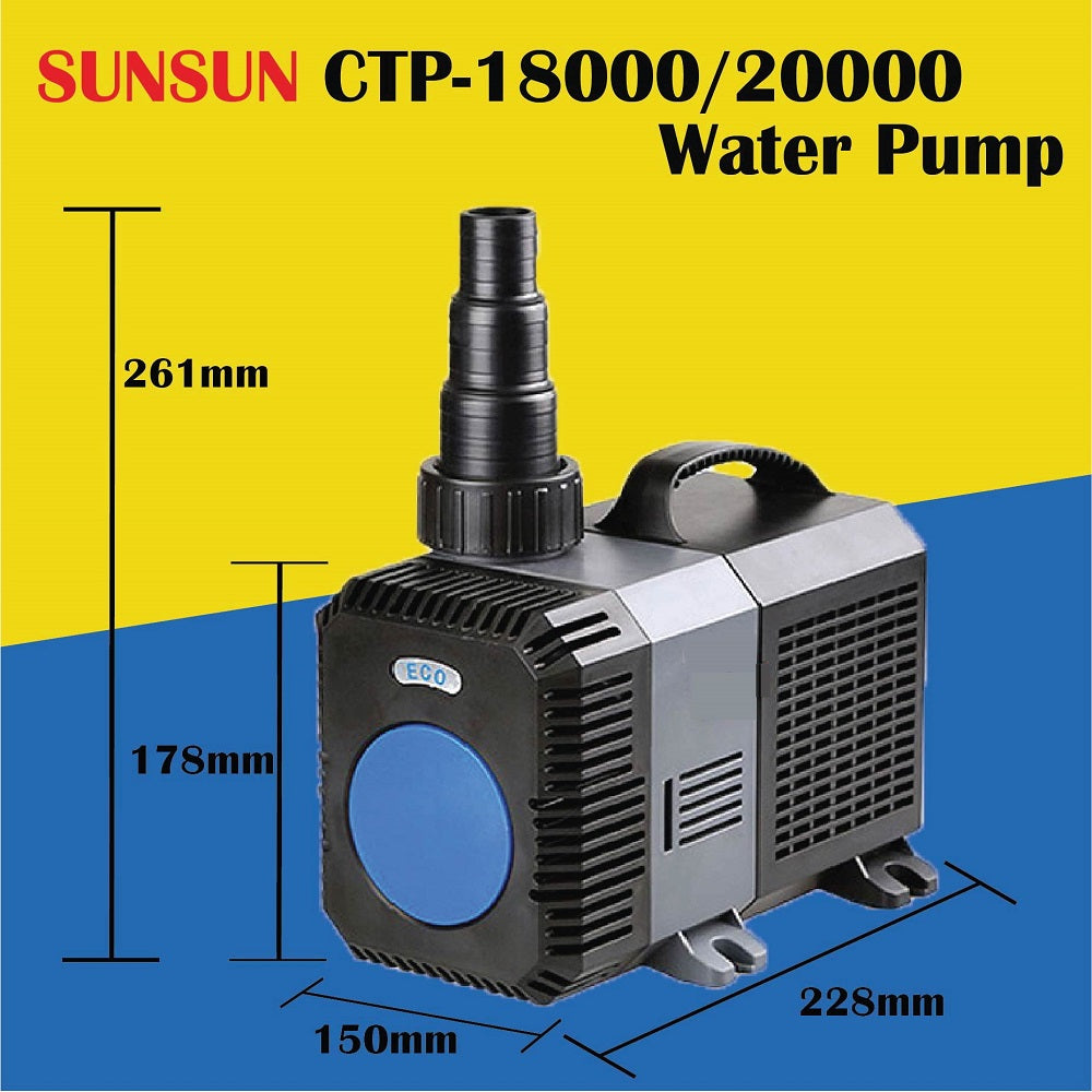 SUNSUN (Grech) CTP Submersible 18000~20000L/H Water Pump Aquarium Marine Fish Tank Fountain Pond