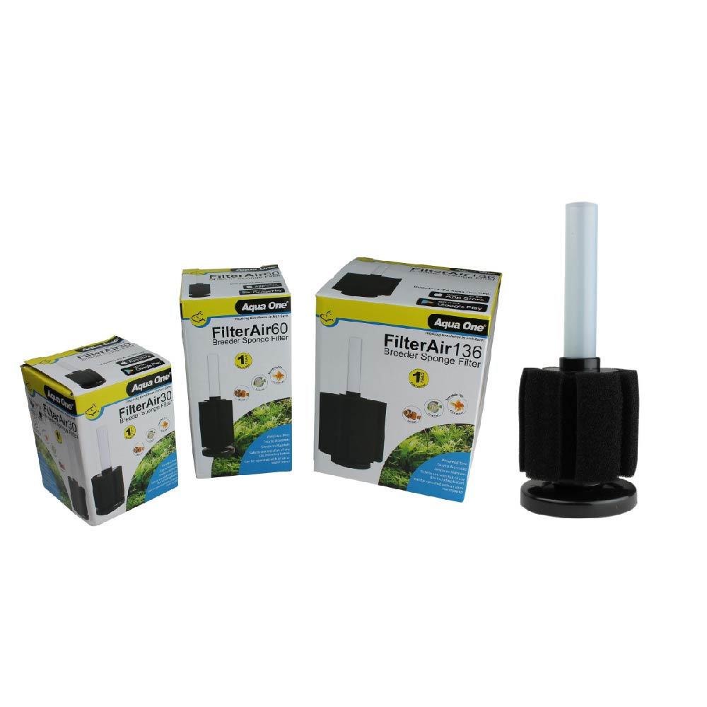 Aqua One Filter Air 30/60/136 Breeder Sponge Filter