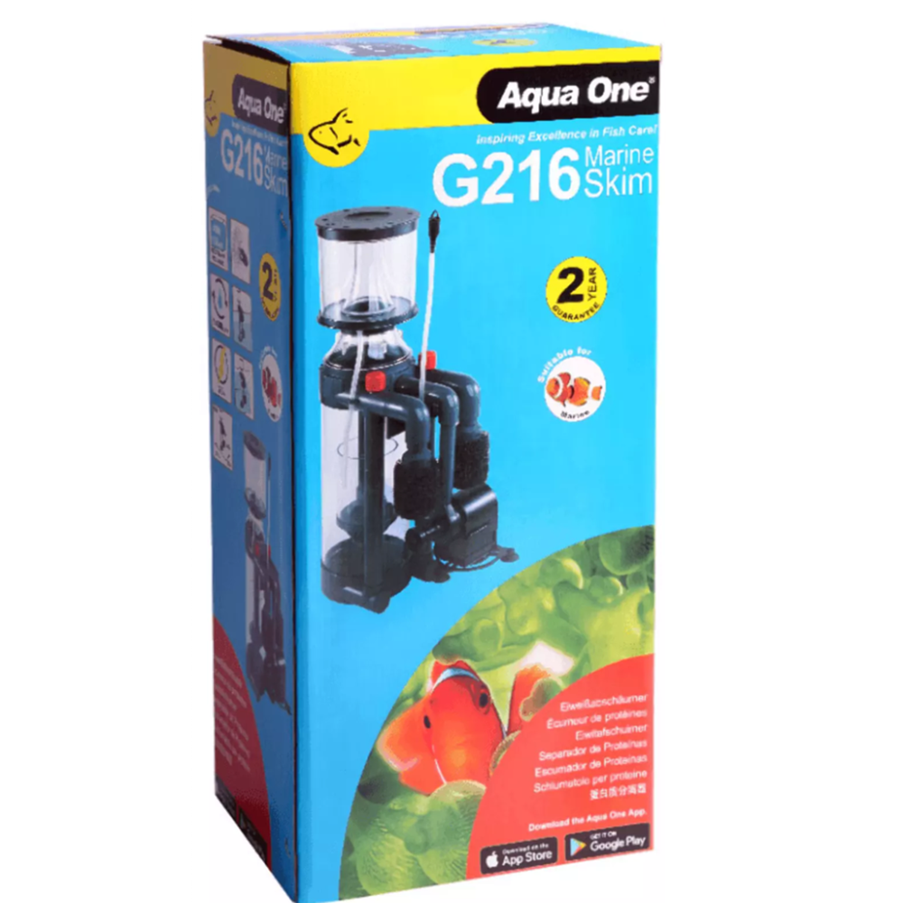 Aqua One Protein Skimmer 400L Marine Salt Water Aquariums ProSkim G216 50023