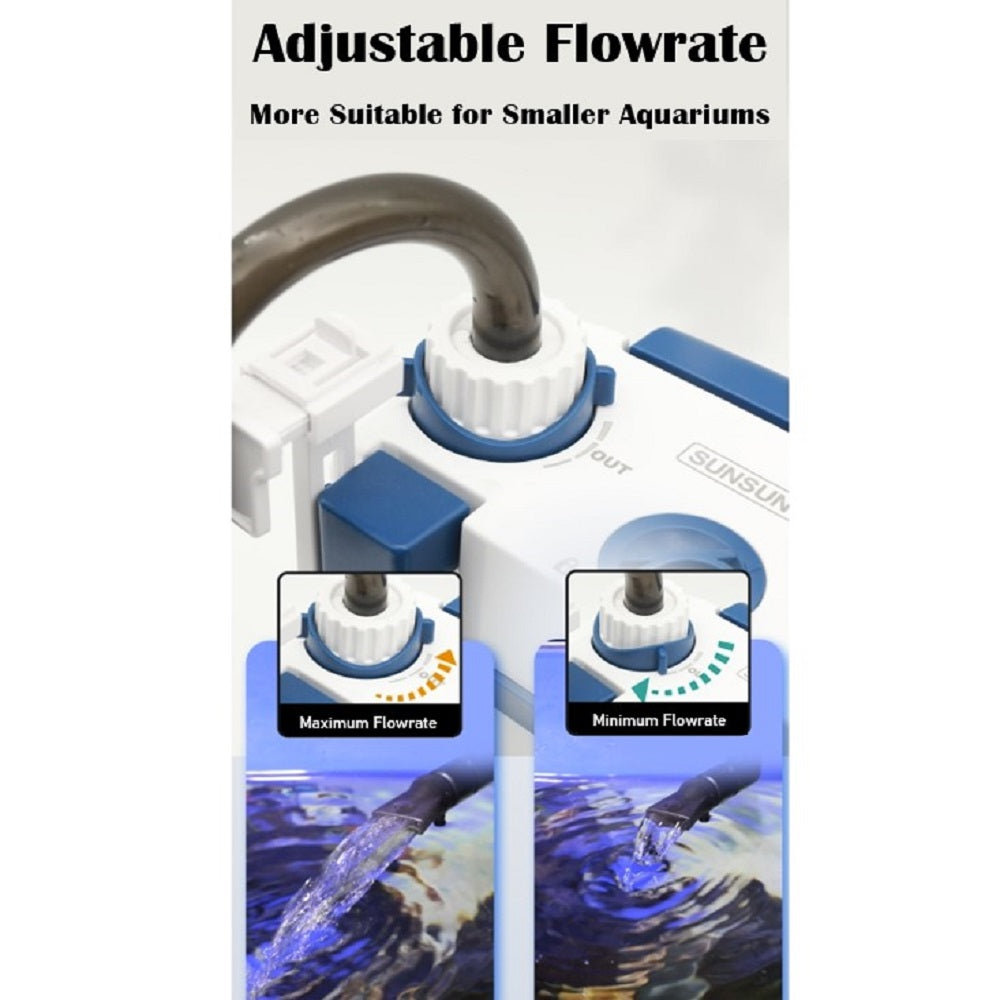 SUNSUN New YBG Series 3-in-1 Multifunctional Hang on Filter Aquarium Fish Tank