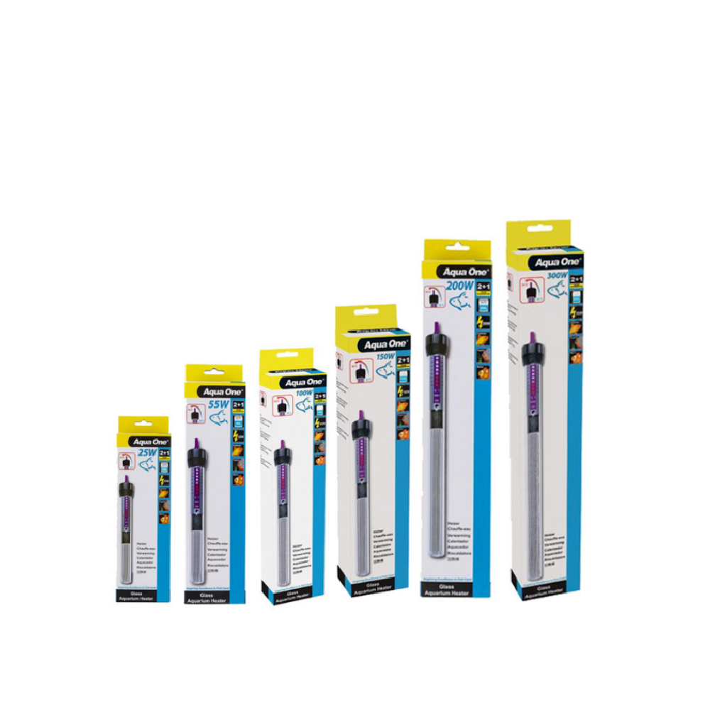 Aqua One Submersible Glass Aquarium Fish Tank Heater