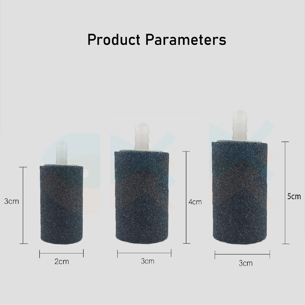 Aquarium Cylinder Round Air Stone Oxygen Bubbles Fish Tank Pond Pump