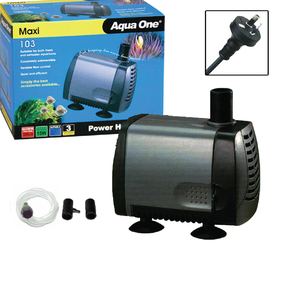 Aqua One Maxi 101/102/103/104/105/106 Powerhead Hydroponics Water Pumps