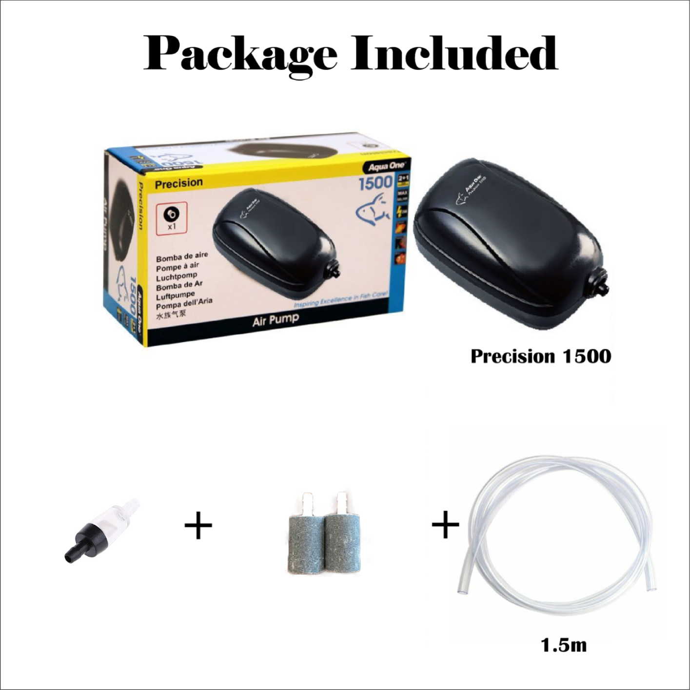 Aqua One Precision Air Pump 1500, 2500, 7500, 9500, 12000