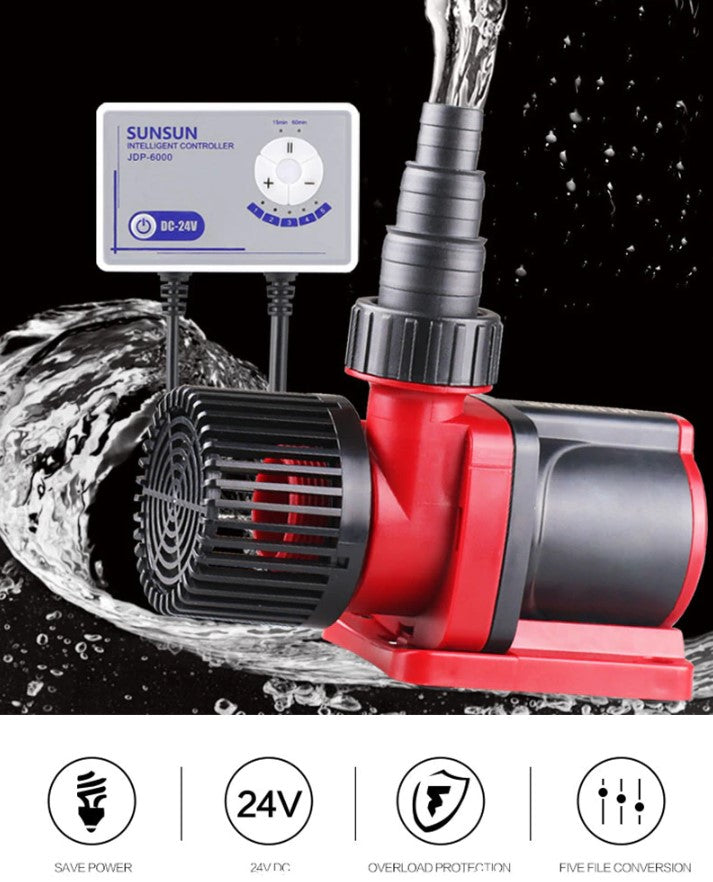 SUNSUN JDP Quiet Submersible 5-Speed Adjustable Water Pump with Controller
