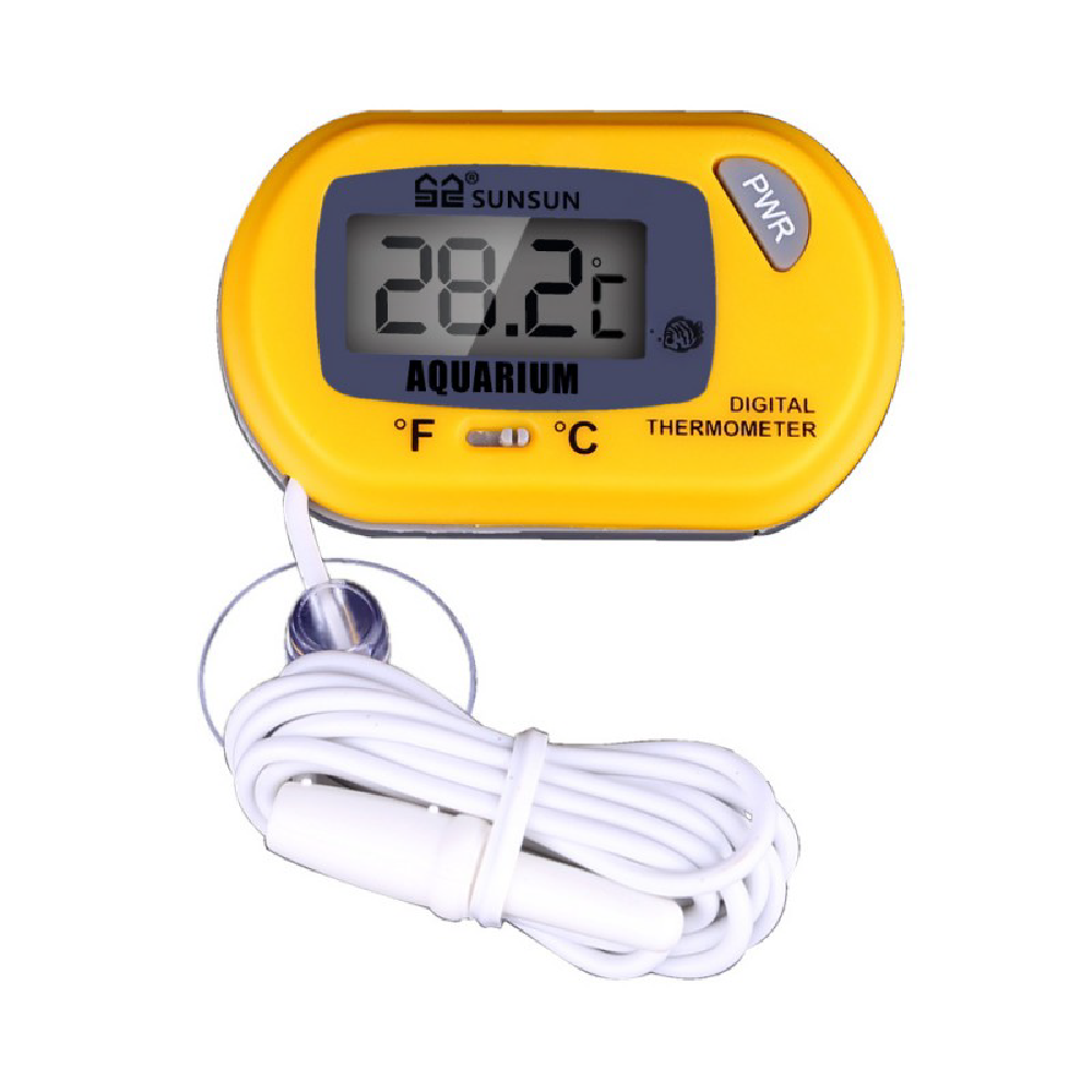 Sunsun Aquarium LCD Digital Thermometer WDJ-004 Fish Tank Terrarium Fridge Freezer Temperature