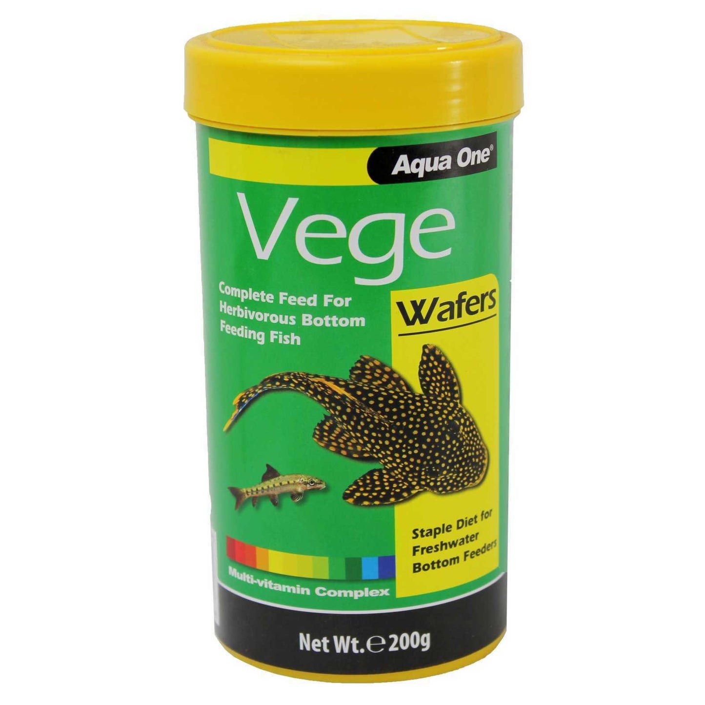 Aqua One 45g 95g 200g Vege Wafer Food Aquarium Fish Tank Fish Food
