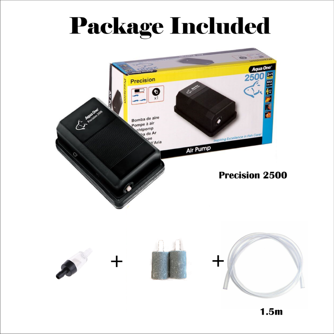 Aqua One Precision Air Pump 1500, 2500, 7500, 9500, 12000