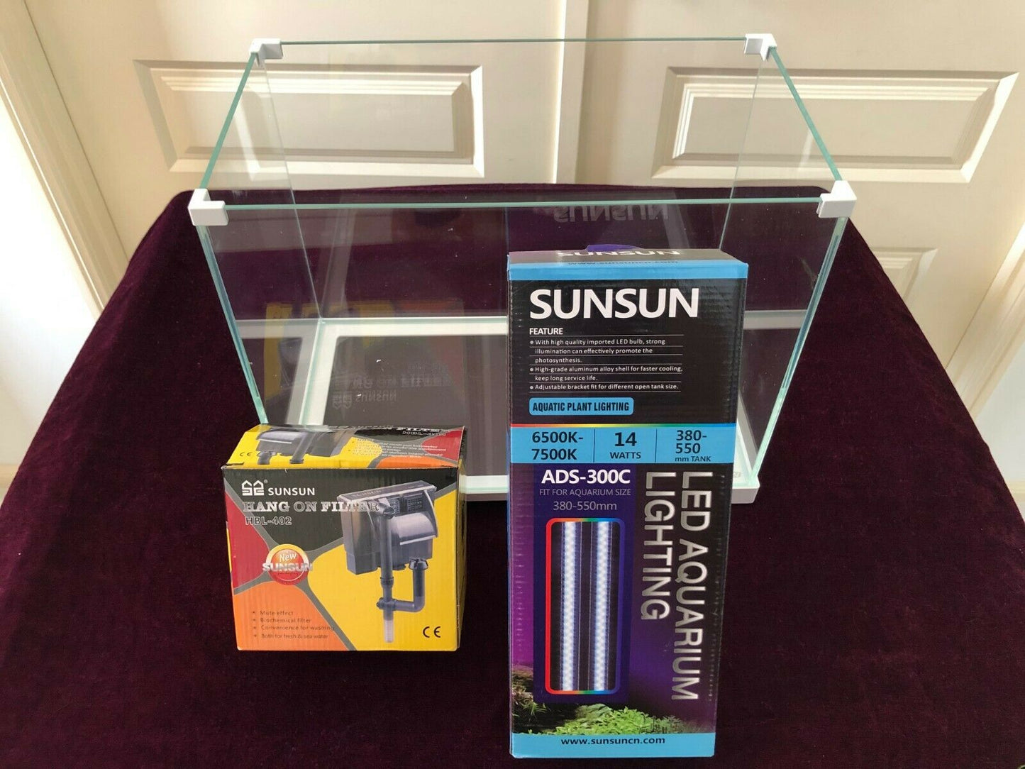 SUNSUN 30L ATK-420B Brand New Aquarium Fish Tank Complete Set