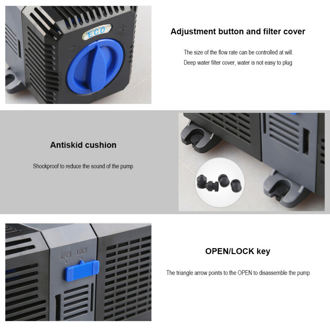 SUNSUN (Grech) CTP Submersible 5000-16000L/H Water Pump Aquarium Marine Fish Tank Fountain Pond