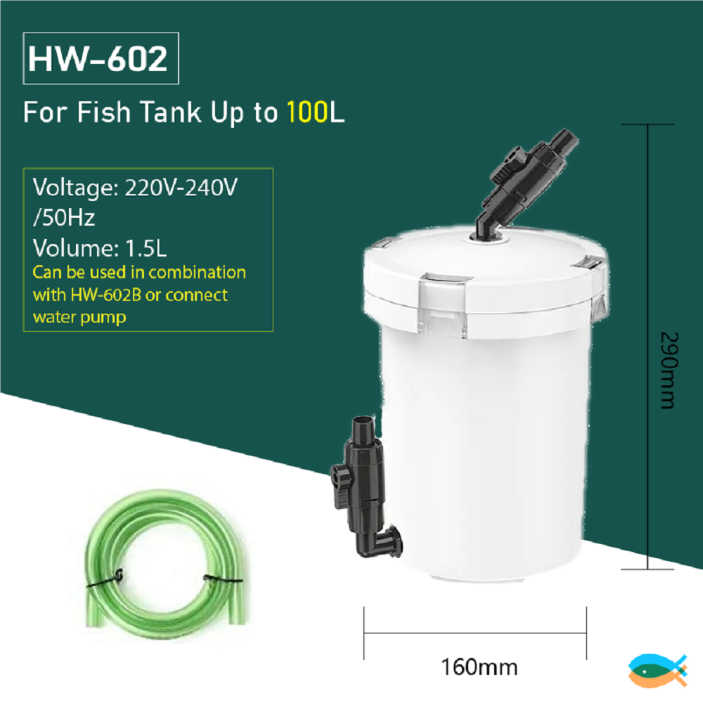 SUNSUN HW-602 & HW-602B 400L/H External Canister Filter and ACCESSORIES