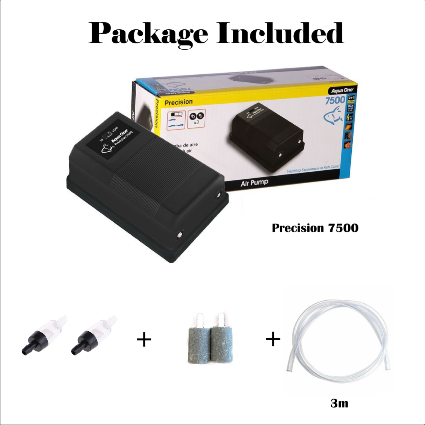 Aqua One Precision Air Pump 1500, 2500, 7500, 9500, 12000