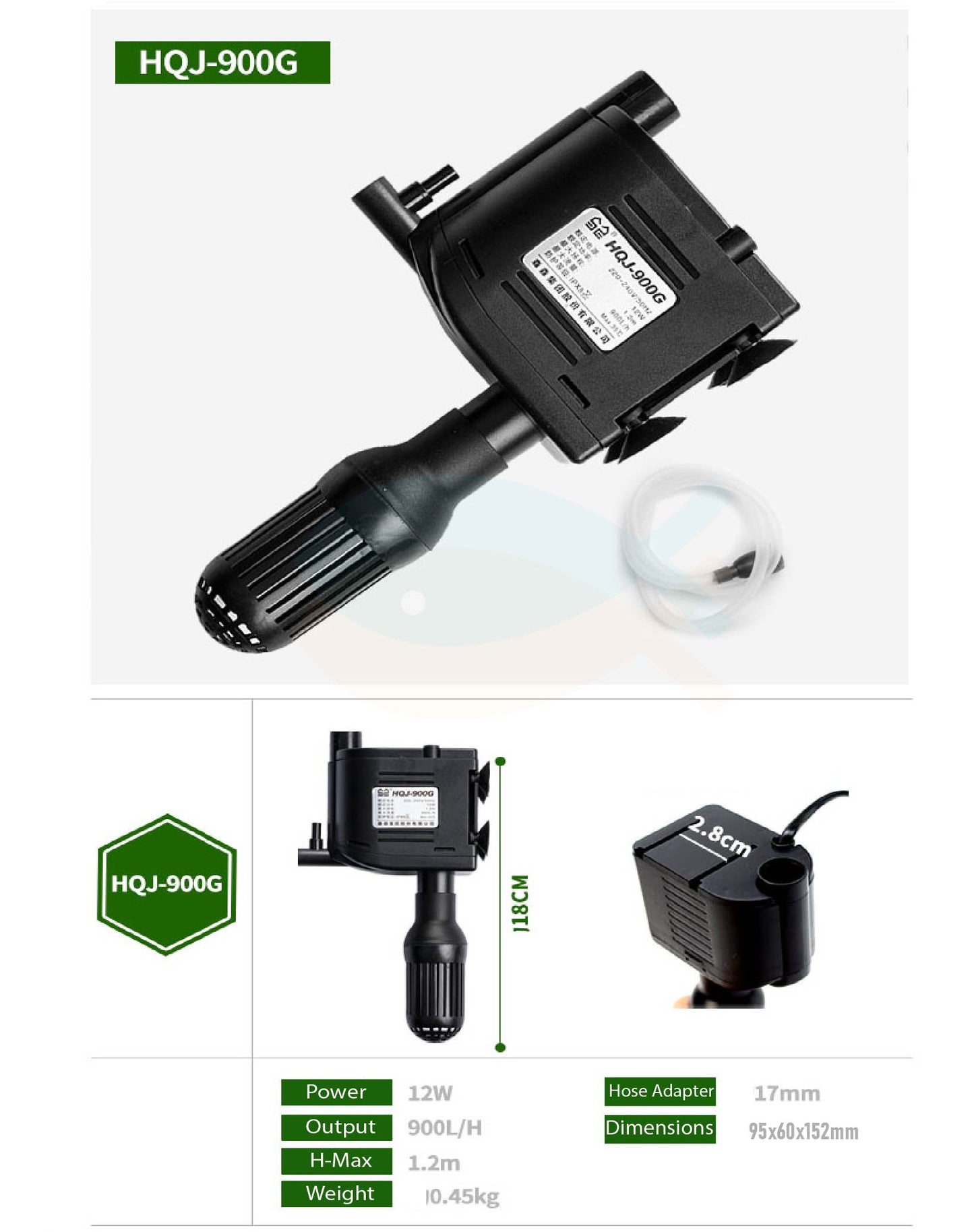 SUNSUN HQJ Multi-Function Submersible Pump Aquarium Water Pump Powerhead