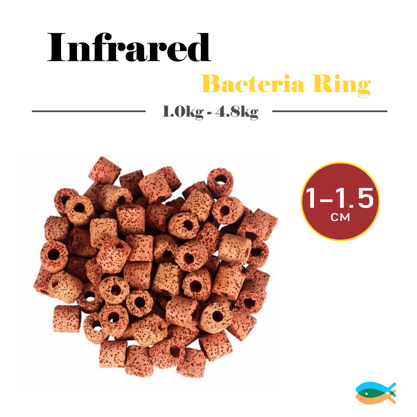 Brand New Filters Media Infrared Biological Ring Fish Tank Pond