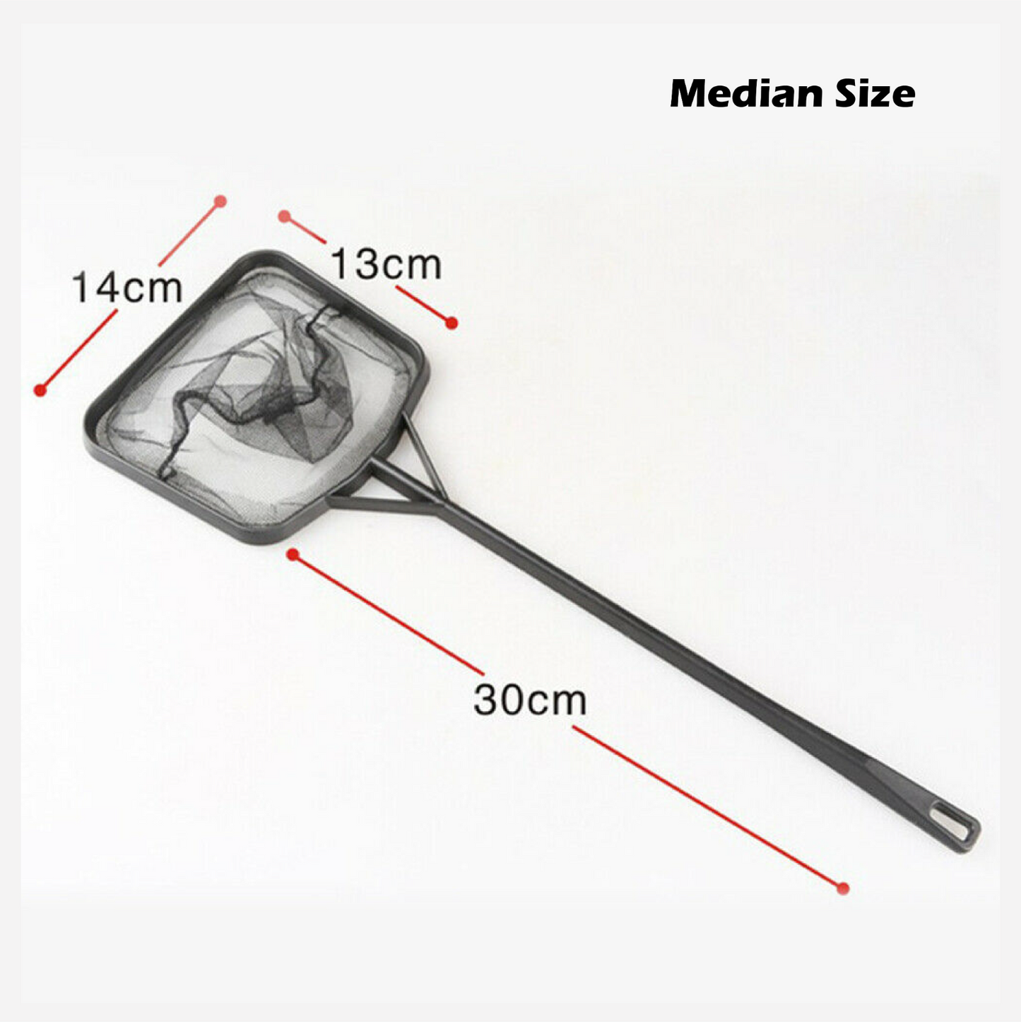 SUNSUN 4pcs fish nets square with long handle aquarium fish tank