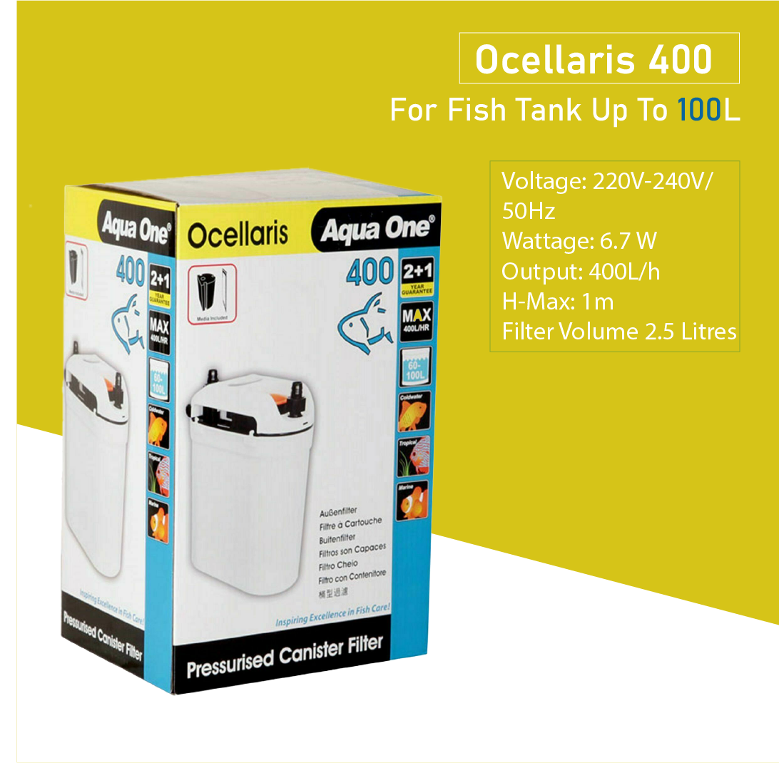 Aqua One Ocellaris 400 Canister Filter 400LH 94141