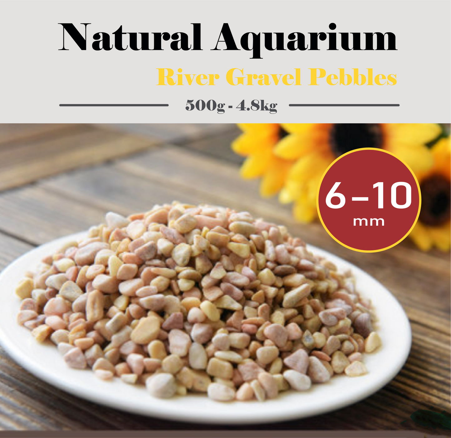 500g-4.8kg Pink Natural aquarium fish tank river gravel pebbles 6-10mm