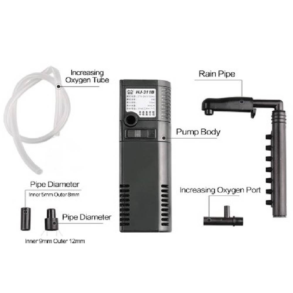 SUNSUN HJ nano internal filter submersible pump fish turtle aquarium spray bar