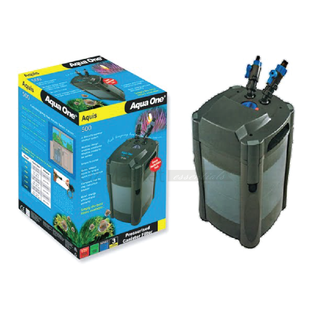 Aqua One 11181 Aquis 500 External Canister Filter 500L/h | OzMarket Essentials | Pet Supplies