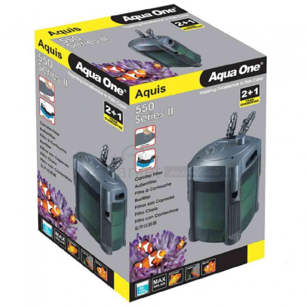 Aqua One 94101 Aquis 550 Series Ii Canister Filter 550L/h External Filter| OzMarket Essentials | Pet Supplies