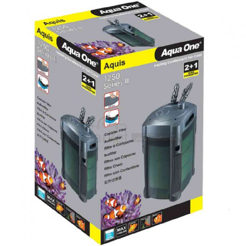 Aqua One 94104 Aquis 1250 Series Ii Canister Filter 1400L/h External Filter| OzMarket Essentials | Pet Supplies