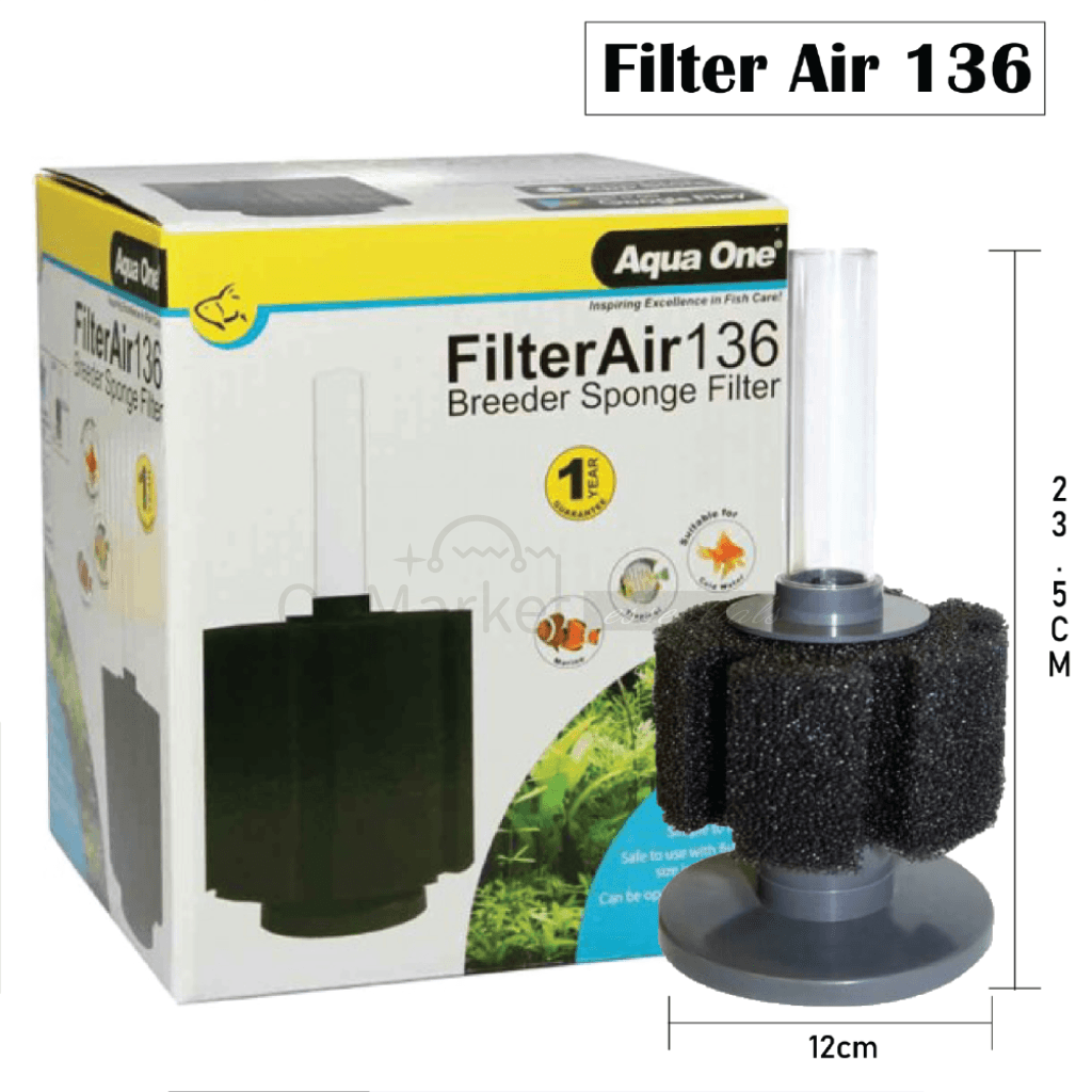 Aqua One Filter Air 30/60/136 Breeder Sponge Internal Filter | OzMarket Essentials | Pet Supplies