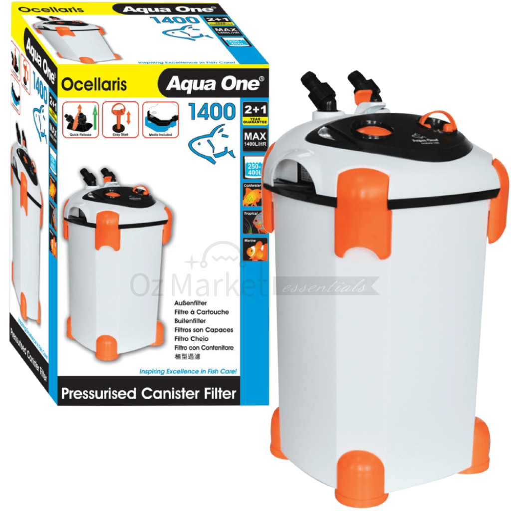 Aqua One Ocellaris 1400 Canister Filter 1400L/h 94146 External Filter