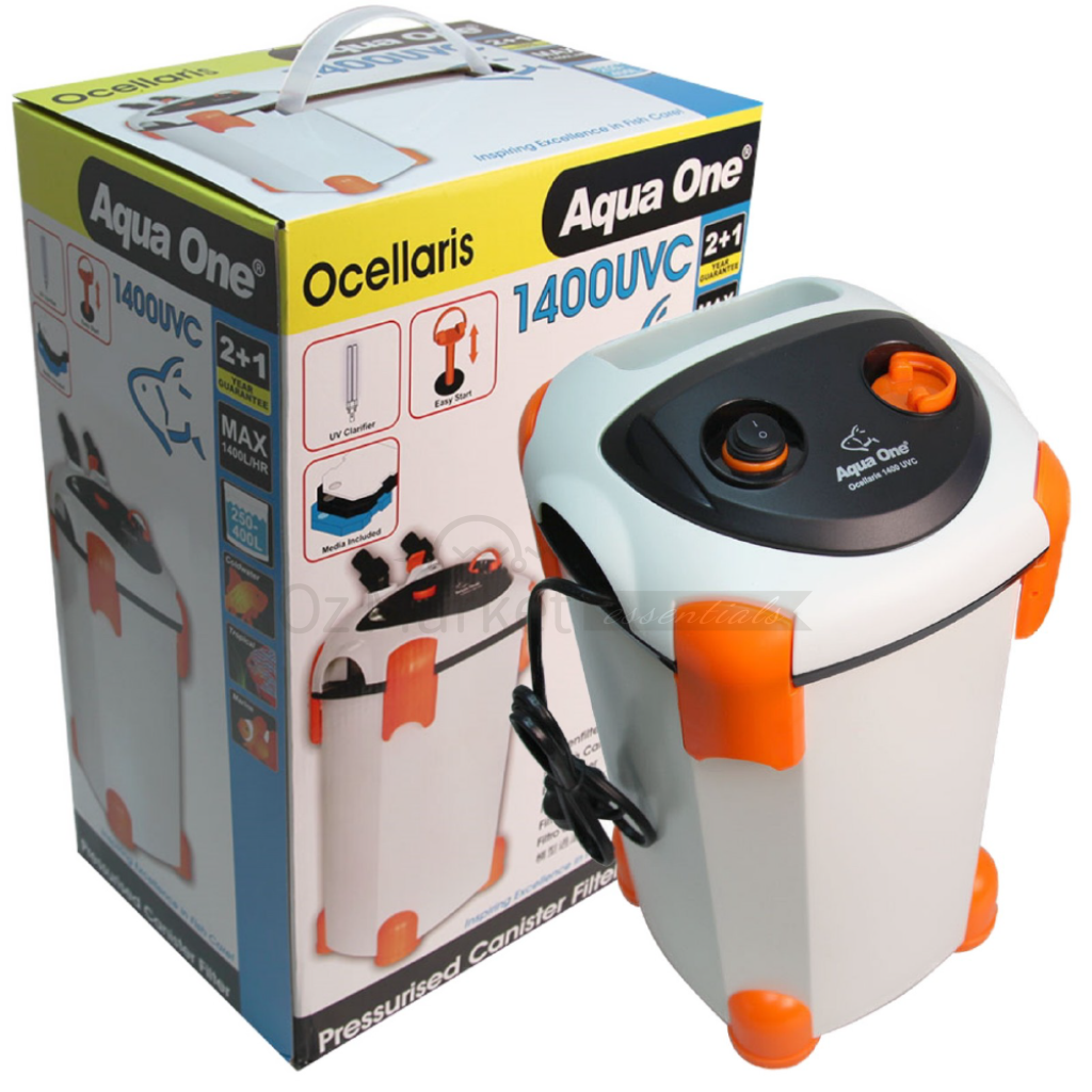 Aqua One Ocellaris 1400Uvc Canister Filter 1400L/h 94153 Uv Light External Filter