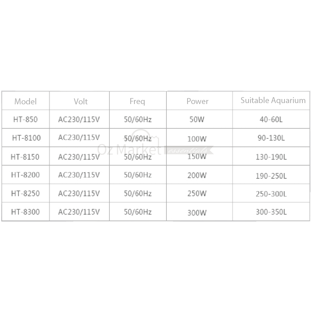 Boyu Submersible Fish Tank Glass Heater 25W 50W 75W 100W 150W 200W 250W 300W Heaters & Chillers
