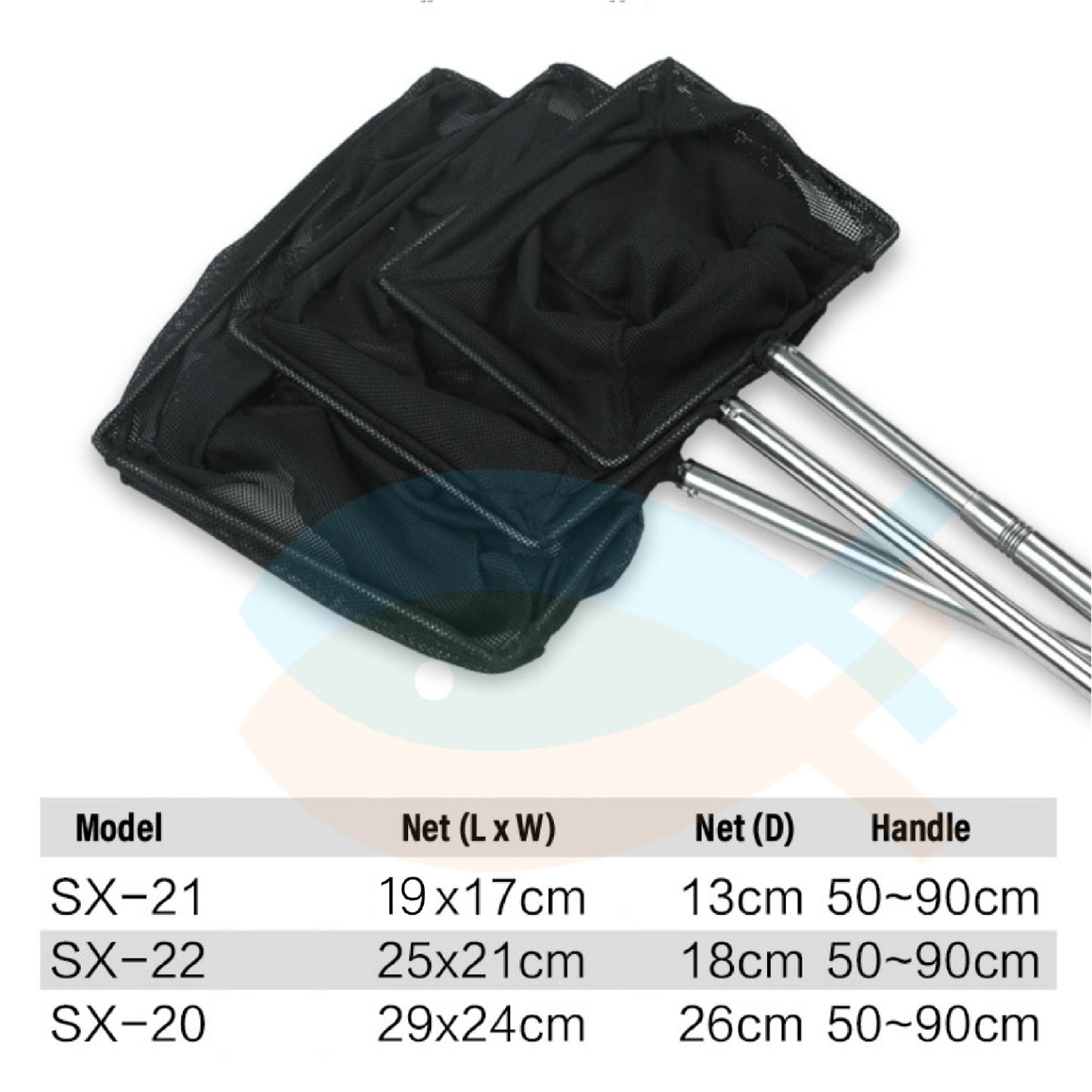 SUNSUN SX Fishing Net Extendable Handle Aquarium Fish Tank Pond Net
