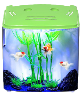 SUNSUN Small Desktop 4L Acrylic Ecological Fish tank with LED light and Filter