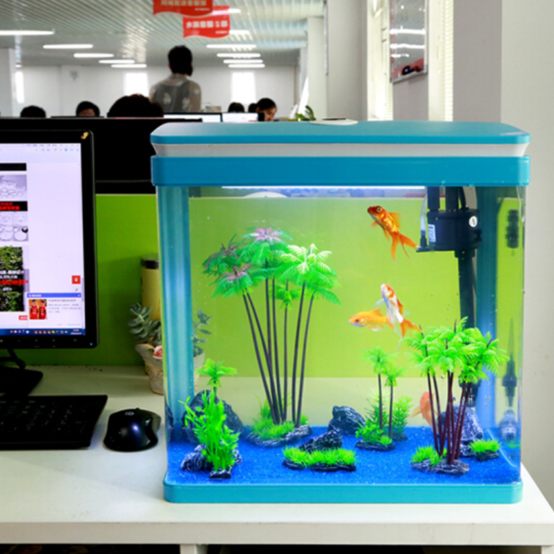 SUNSUN Fish tank Decoration Set Coconut Tree and Rocks Large