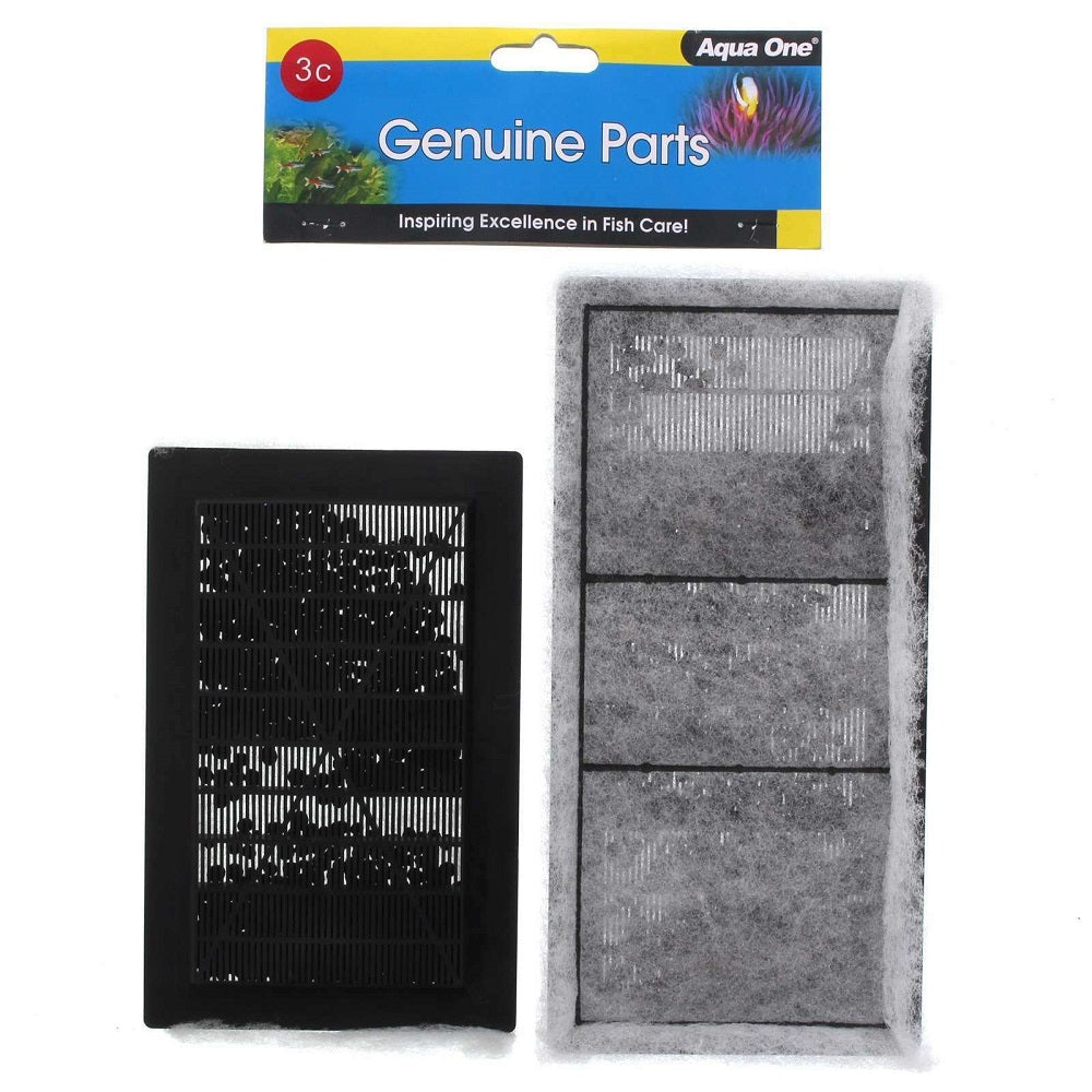 Aqua One 25003C Aquarium Fish Tank Carbon Cartridge 3C 2pk AquaStyle 620/620T