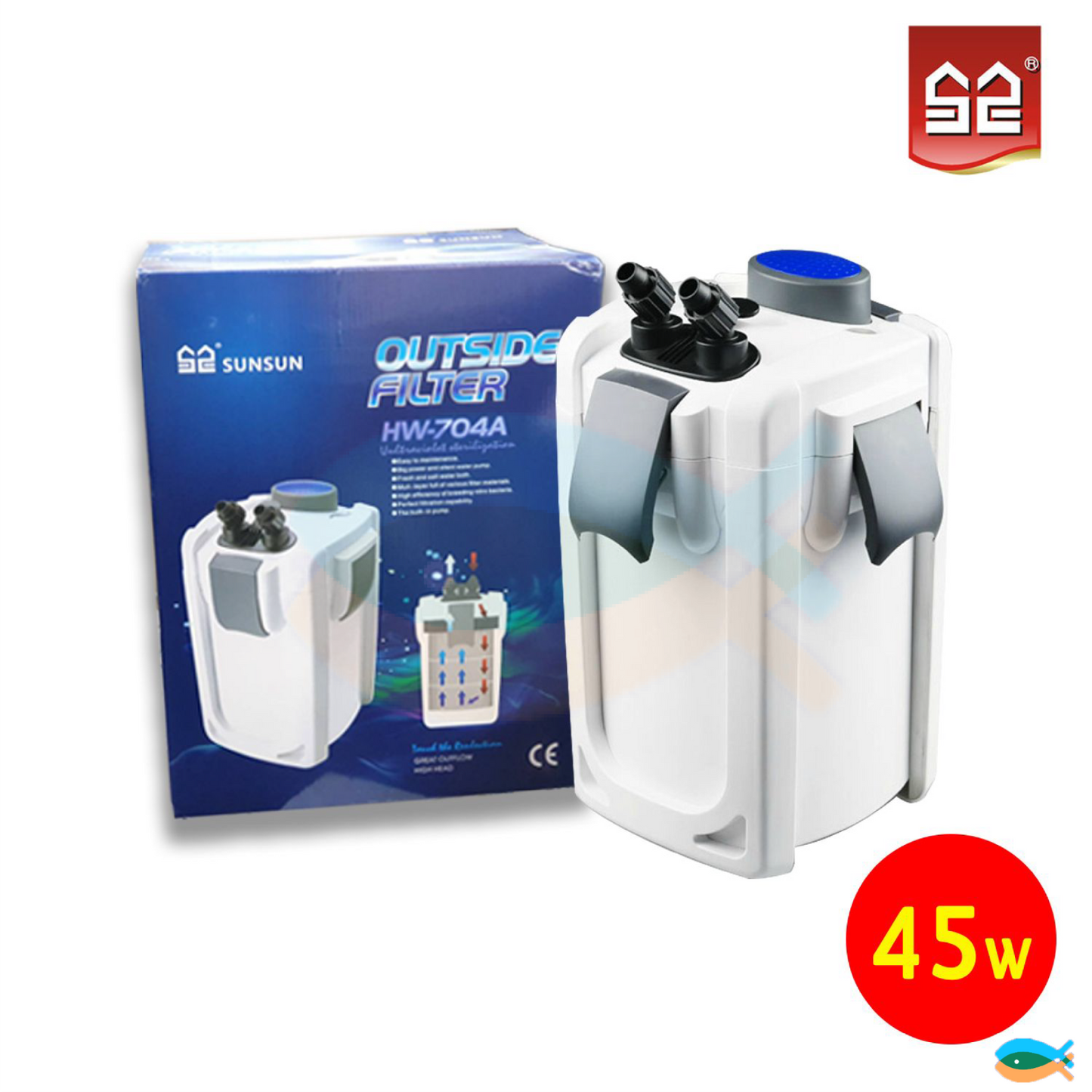SUNSUN HW-704A 2000L/H Premium external canister filter/pump Free Shipping