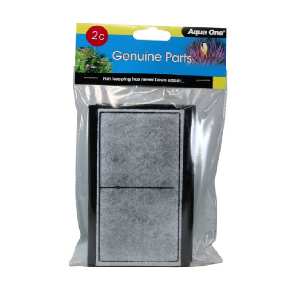 Aqua One 25002C Aquarium Fish Tank Carbon Cartridge 2C 2pk AquaStyle 510