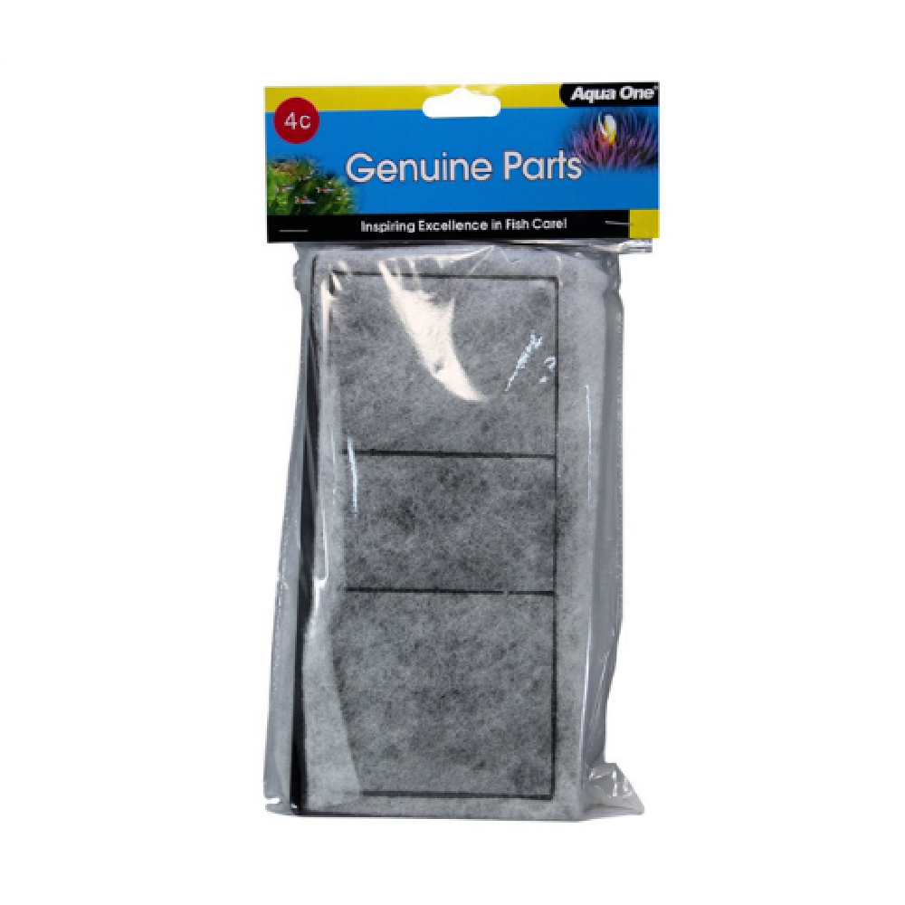 Aqua One 25004C Aquarium Fish Tank Carbon Cartridge 4C 2pk AquaStyle 850