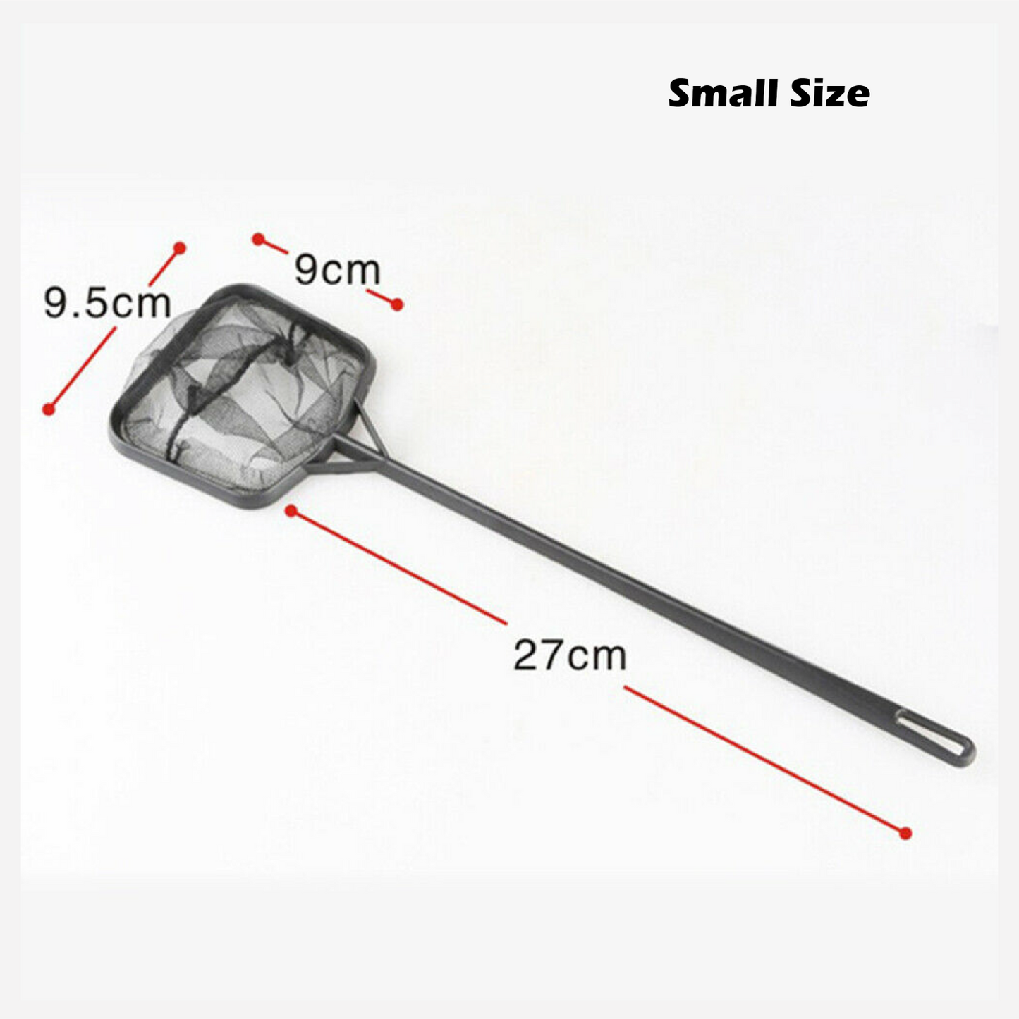 SUNSUN 4pcs fish nets square with long handle aquarium fish tank