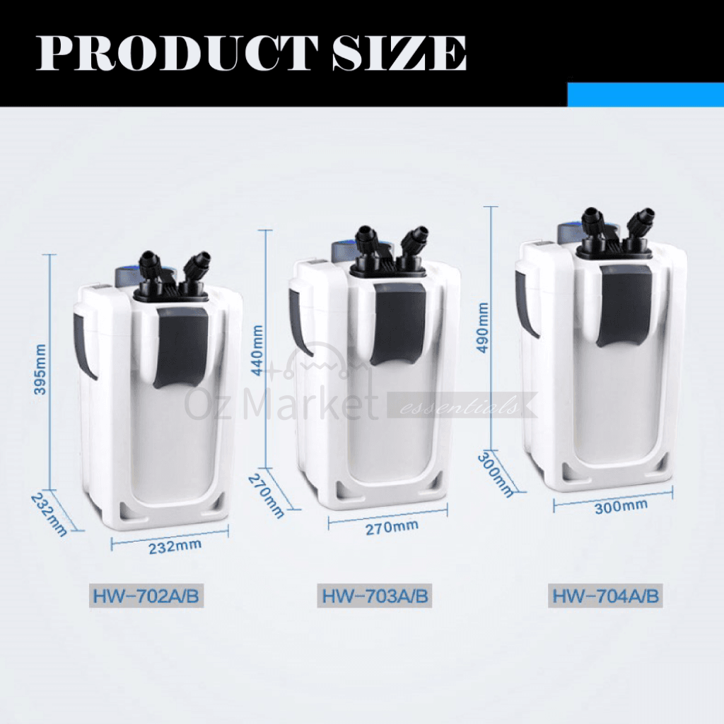 Sunsun 1000L/h Premium External Canister Filter Uv Light 3 Free Media External Filter