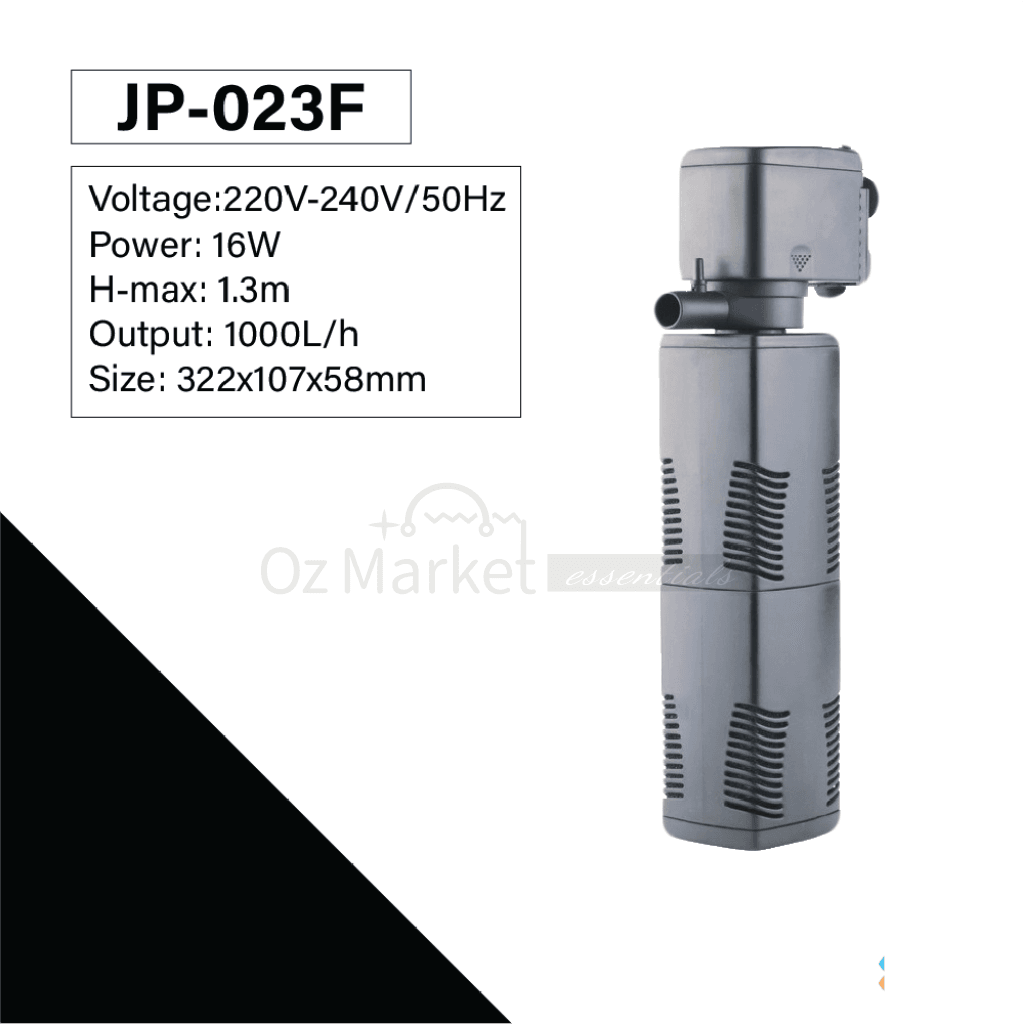 Sunsun 3-In-1 Aquarium Internal Filter Fish Tank Submersible Pump Jp-023F 16W 1000L/h Internal