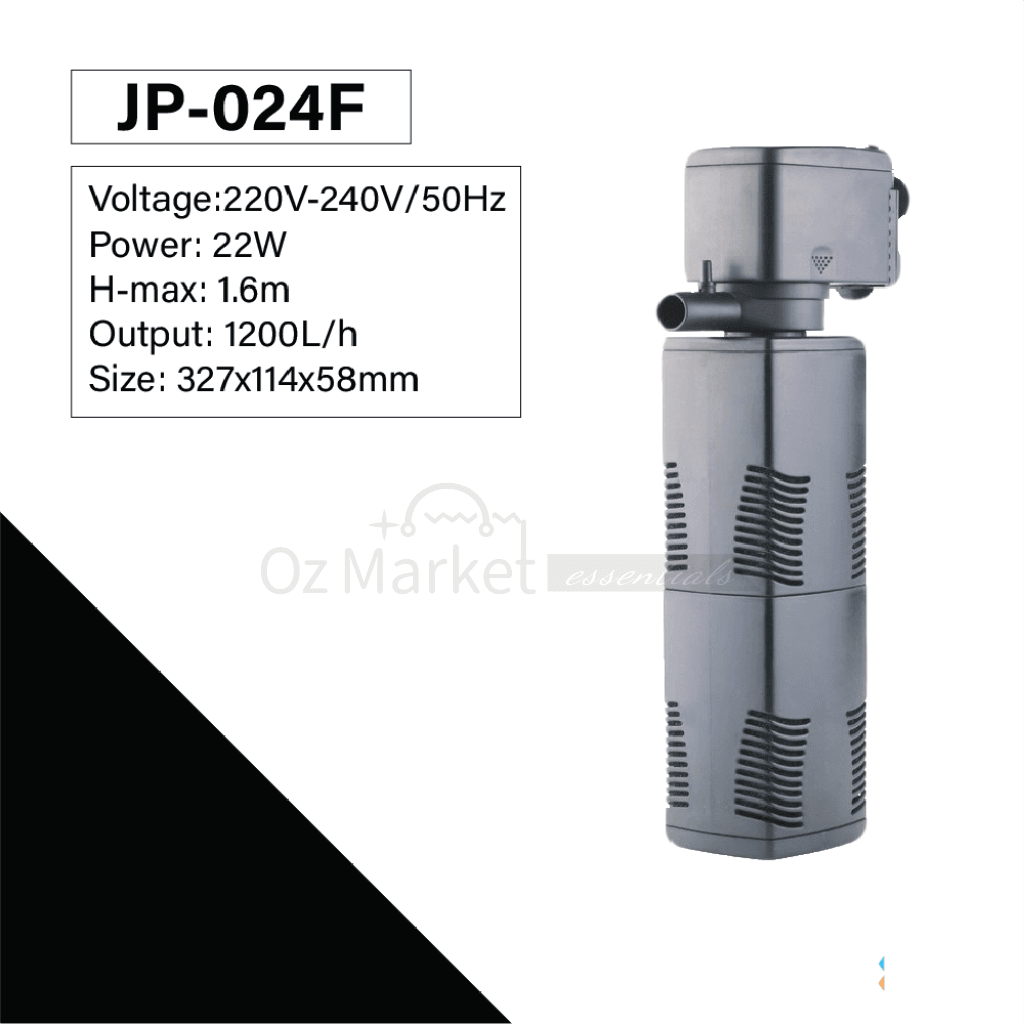 Sunsun 3-In-1 Aquarium Internal Filter Fish Tank Submersible Pump Jp-024F 22W 1200L/h Internal