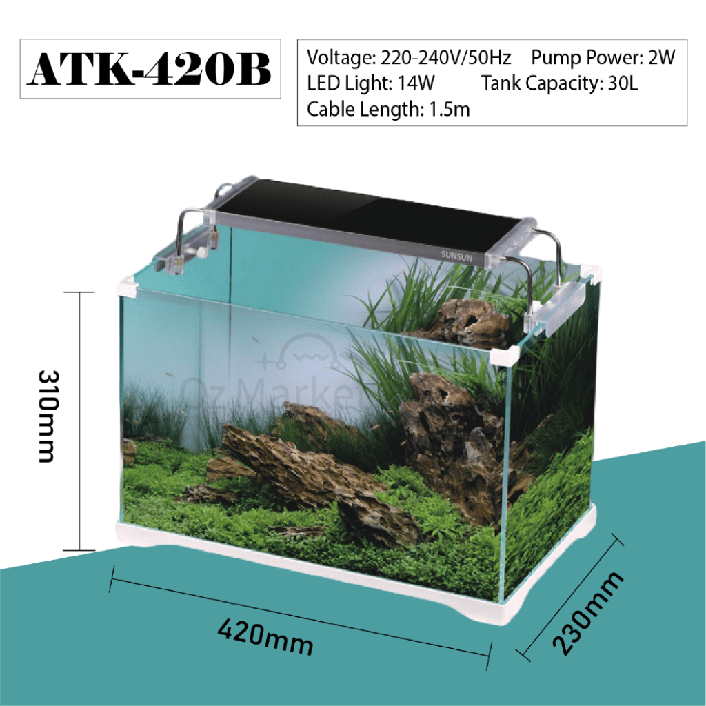 Sunsun 30L Brand New Aquarium Fish Tank Complete Set Aquariums
