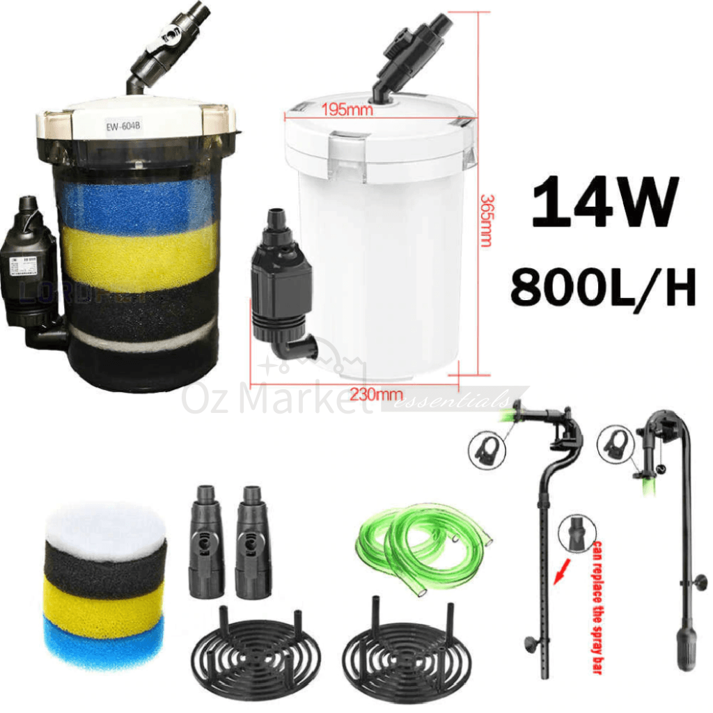 Sunsun 800L/h External Canister Filter/pump For Aquarium Complete Set Filter
