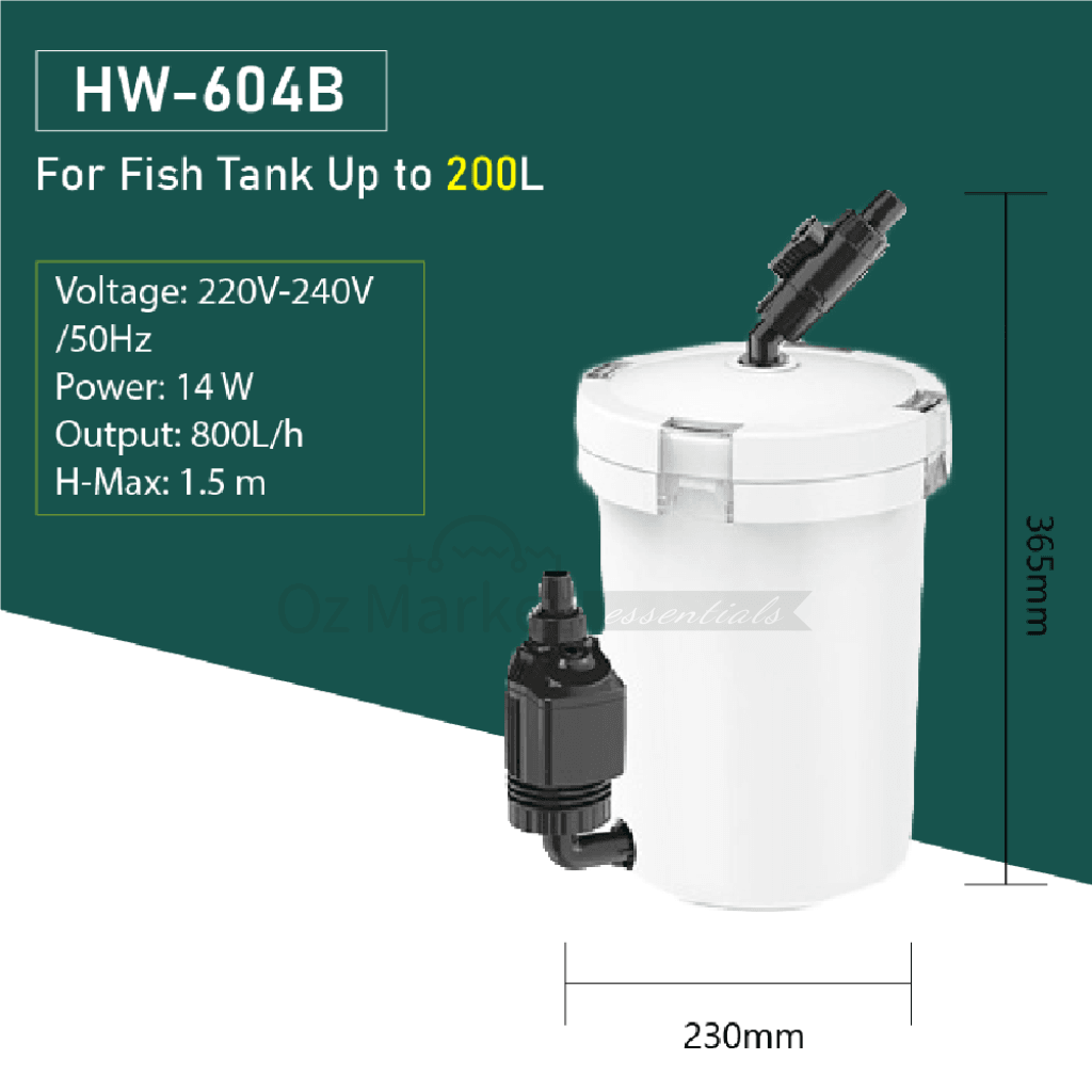 Sunsun 800L/h External Canister Filter/pump For Aquarium Complete Set Filter