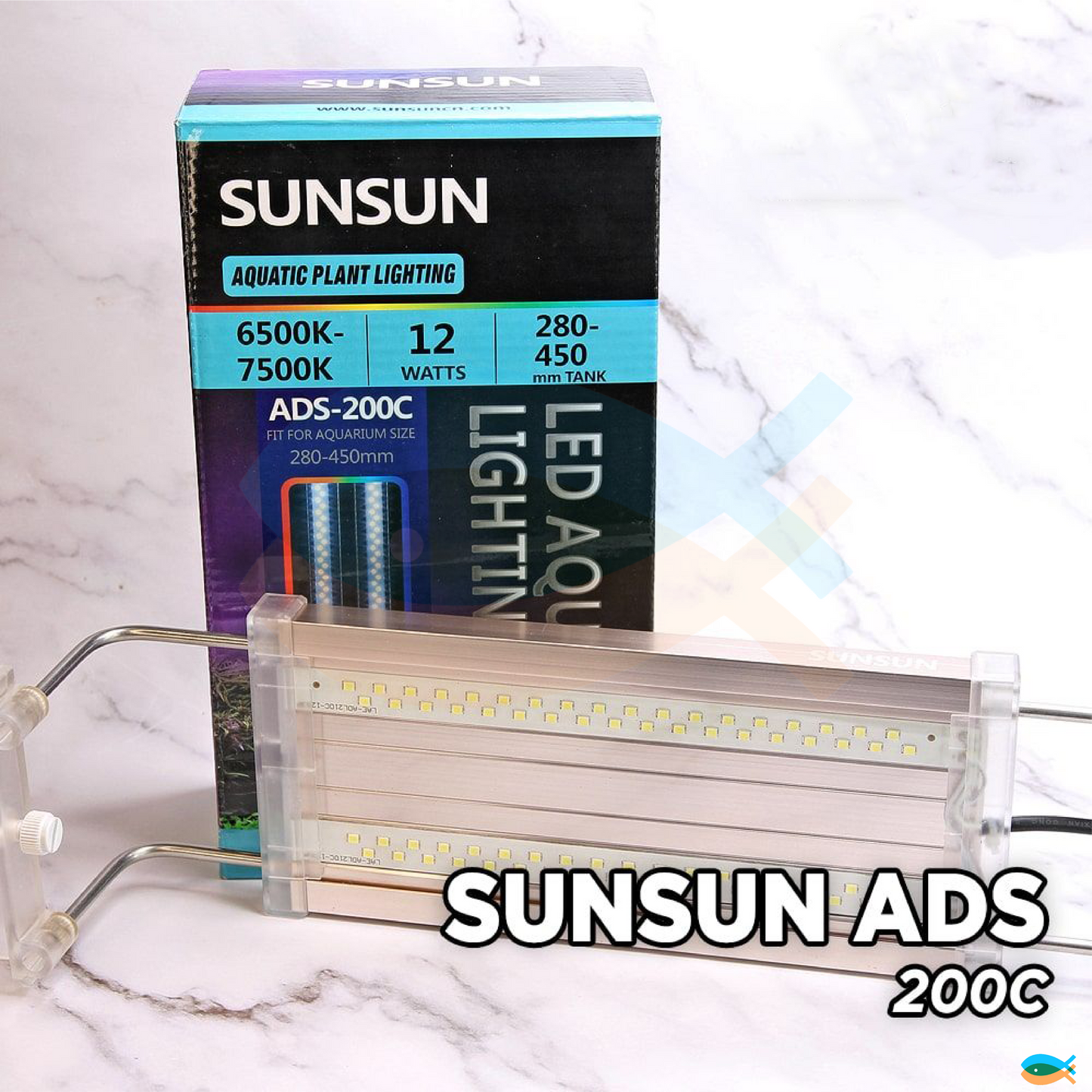SUNSUN 18.5L ATK-350B Aquarium Fish Tank LED Light Filter Complete Set