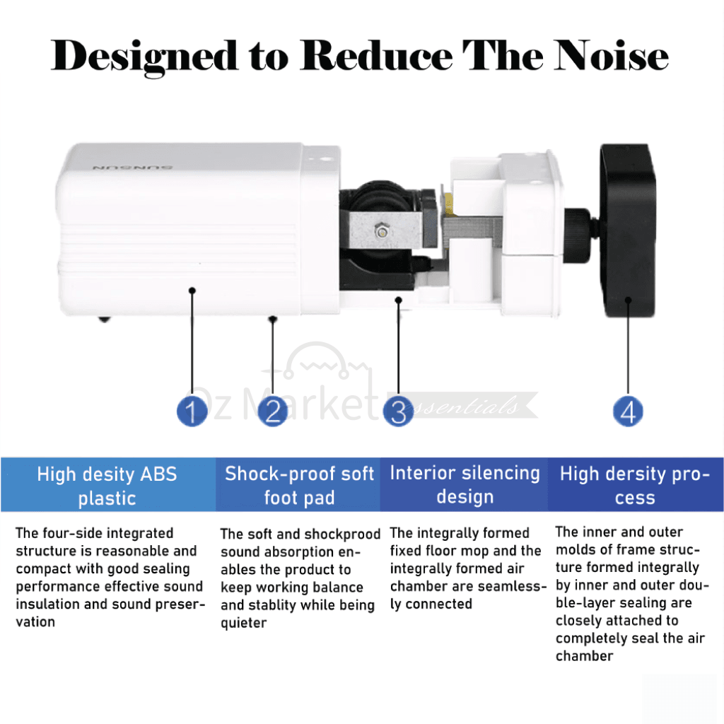 Sunsun Aquarium Air Pump Oxygen Fountain Pond Water Fish Tank 2 Outlet Au Pumps