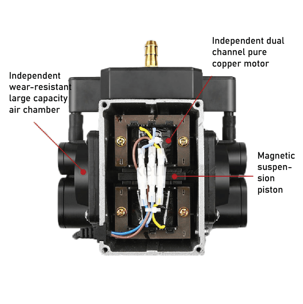 Sunsun Electromagnetic Air Pump Aeration Fish Tank Aerobic Pond Aquarium Air Pumps