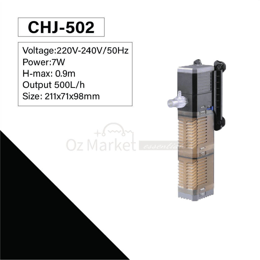 Sunsun Submersible 500L/h-1500L/h Aquarium Fish Tank Internal Filter Pump 7W 500L/h Internal Filter