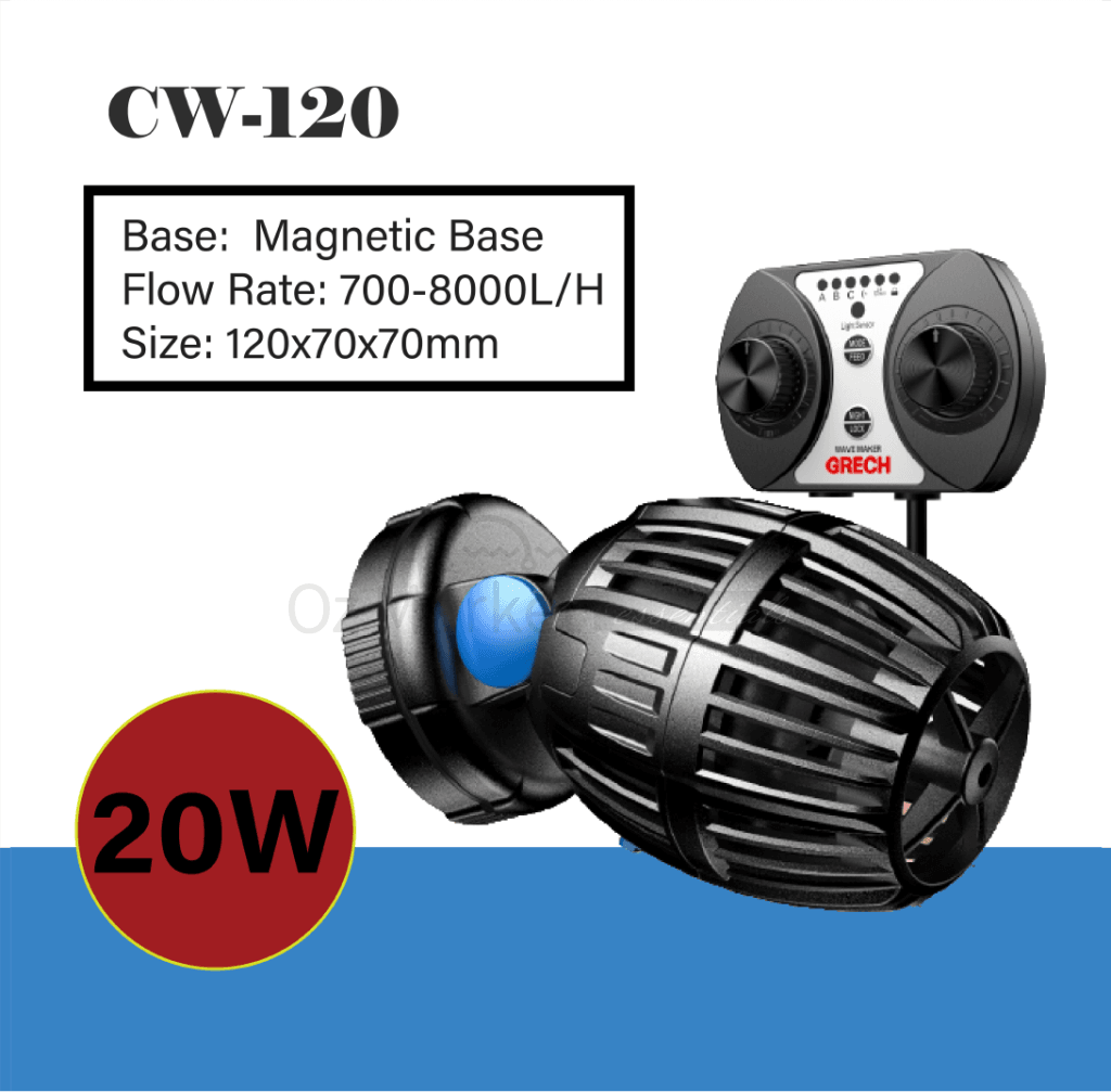 Sunsun(Grech) Multi-Function Flow Rate Adjustable 500-20000/h Wave Maker Cw-120 700~800L/h