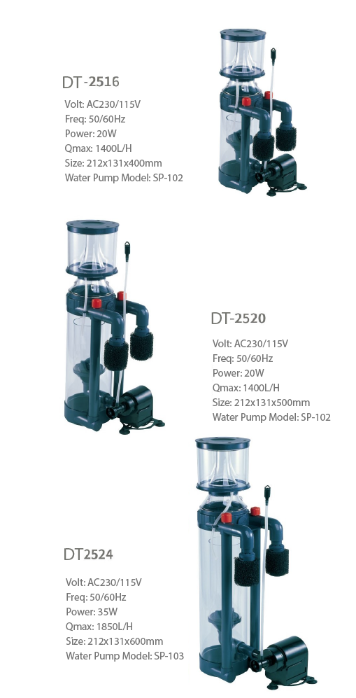 BOYU 1850L/H Protein Skimmer Reef Marine Fish Tank DT-2524